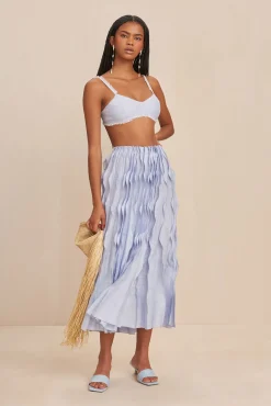Sets|Bottoms>Cult Gaia JAYLIN SKIRT - Marine