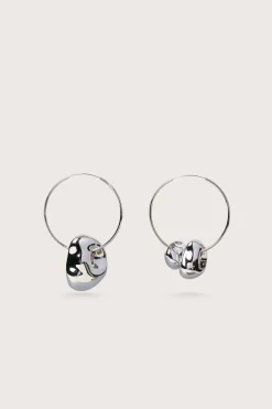 Earrings|Jewelry>Cult Gaia JUNO EARRING - Shiny Silver