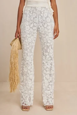 Bottoms>Cult Gaia KACI PANT - Off White
