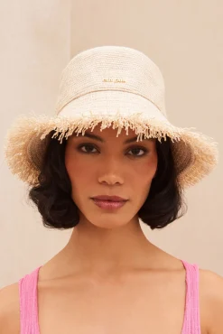 Hats|Accessories>Cult Gaia KUMI HAT - Cream