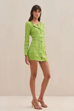 Dresses>Cult Gaia LAFINA DRESS - Lime