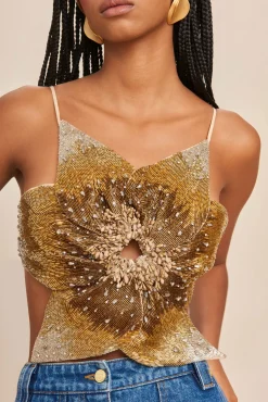 Tops>Cult Gaia LANCE TOP - MULTI Beach