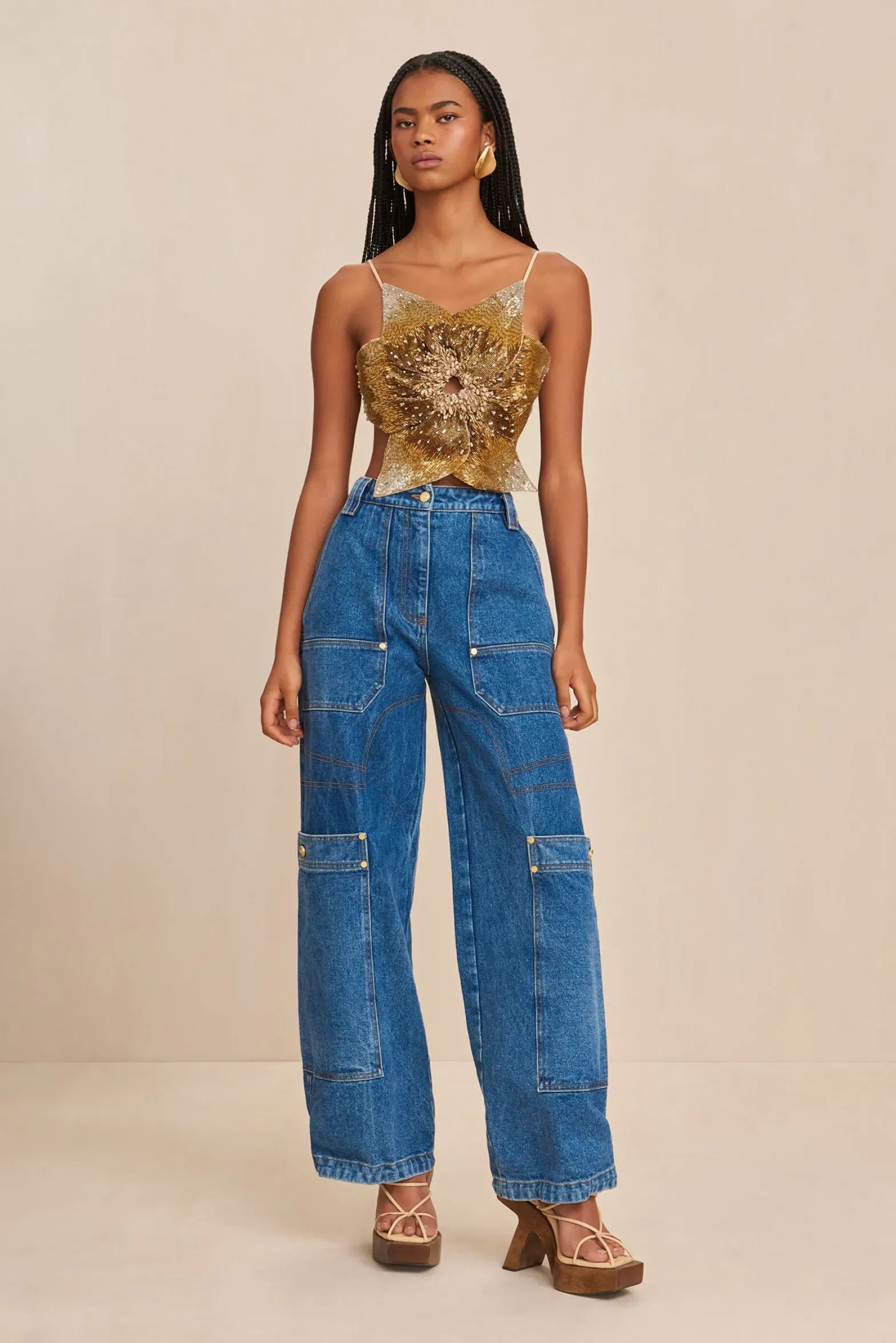 Tops>Cult Gaia LANCE TOP - MULTI Beach