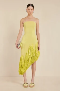 Gowns|Dresses>Cult Gaia LIBBY GOWN - Lemon Sorbet