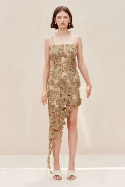 Gowns|Dresses>Cult Gaia LYANA GOWN - Champagne