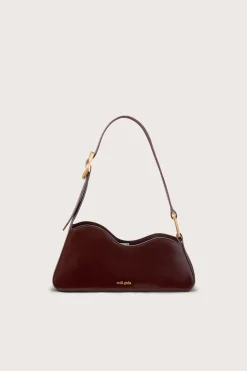 Shoulder Bags>Cult Gaia MALVI SHOULDER BAG - Espresso
