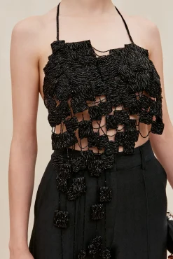 Tops>Cult Gaia MARGAUX TOP - Black