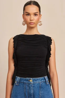 Tops>Cult Gaia NAKIA TOP - Black