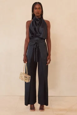 Bottoms>Cult Gaia NAOMI PANT - Black