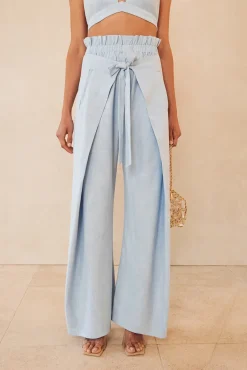 Bottoms|Sets>Cult Gaia NAOMI PANT - Ice Blue