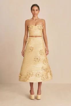 Bottoms>Cult Gaia OPHILE SKIRT - Natural