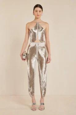 Tops>Cult Gaia QUELLA TOP - Silver