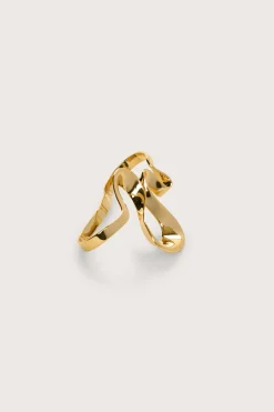 Jewelry|Rings>Cult Gaia RUE HAND CUFF - SHINY BRASS