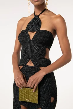 Knits>Cult Gaia SHENAZ CROCHET DRESS - Black