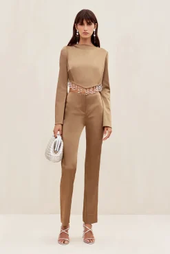 Tops>Cult Gaia SOLAY TOP - Affogato