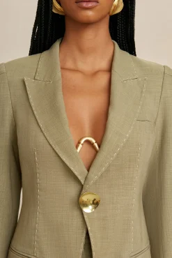 Jewelry|Accessories>Cult Gaia SYDNEY BRALETTE - Brushed Brass