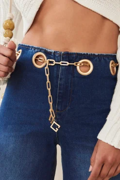 Bottoms>Cult Gaia SYDNEY PANT - Rinse Wash