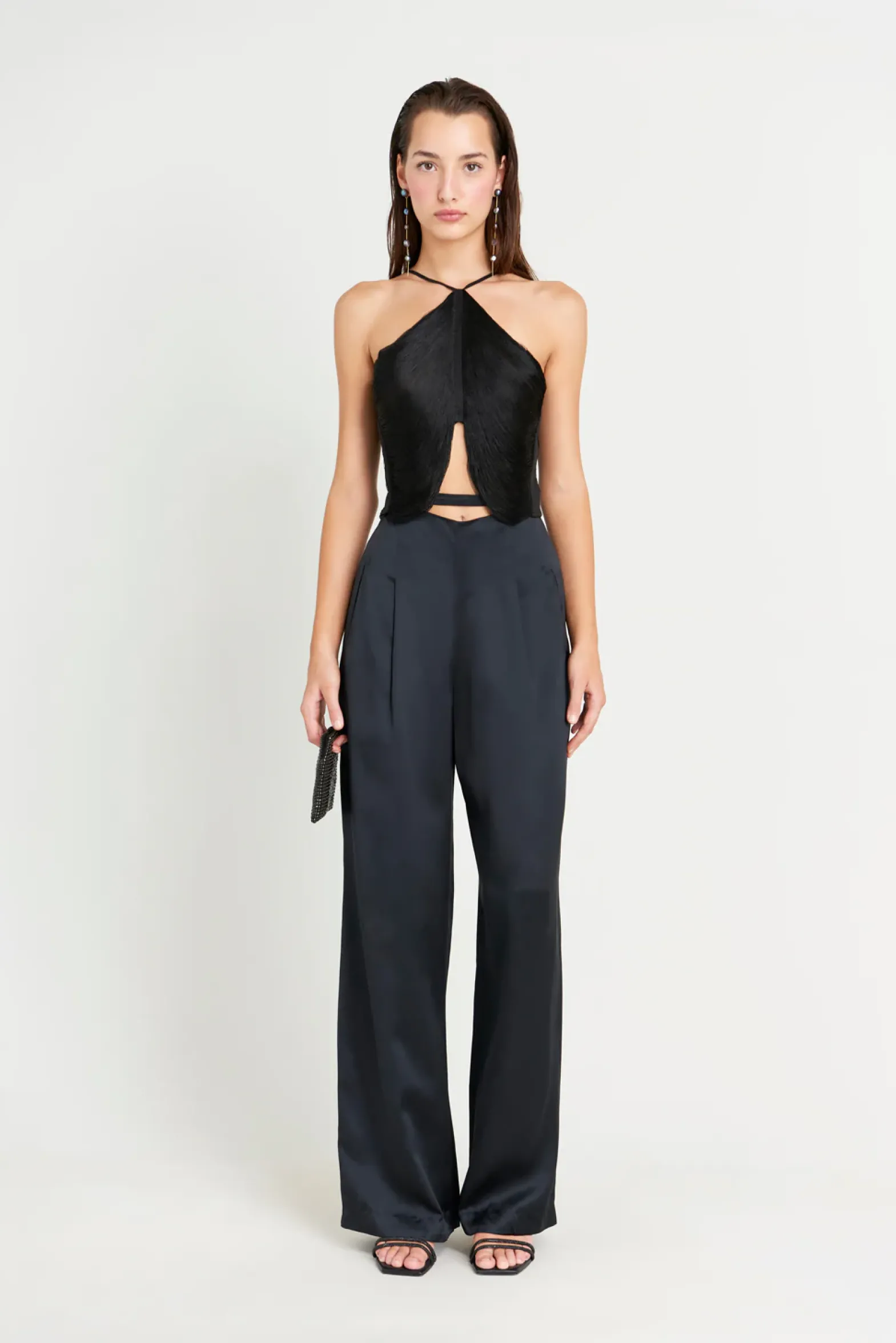 Bottoms>Cult Gaia TASHA PANT - Midnight