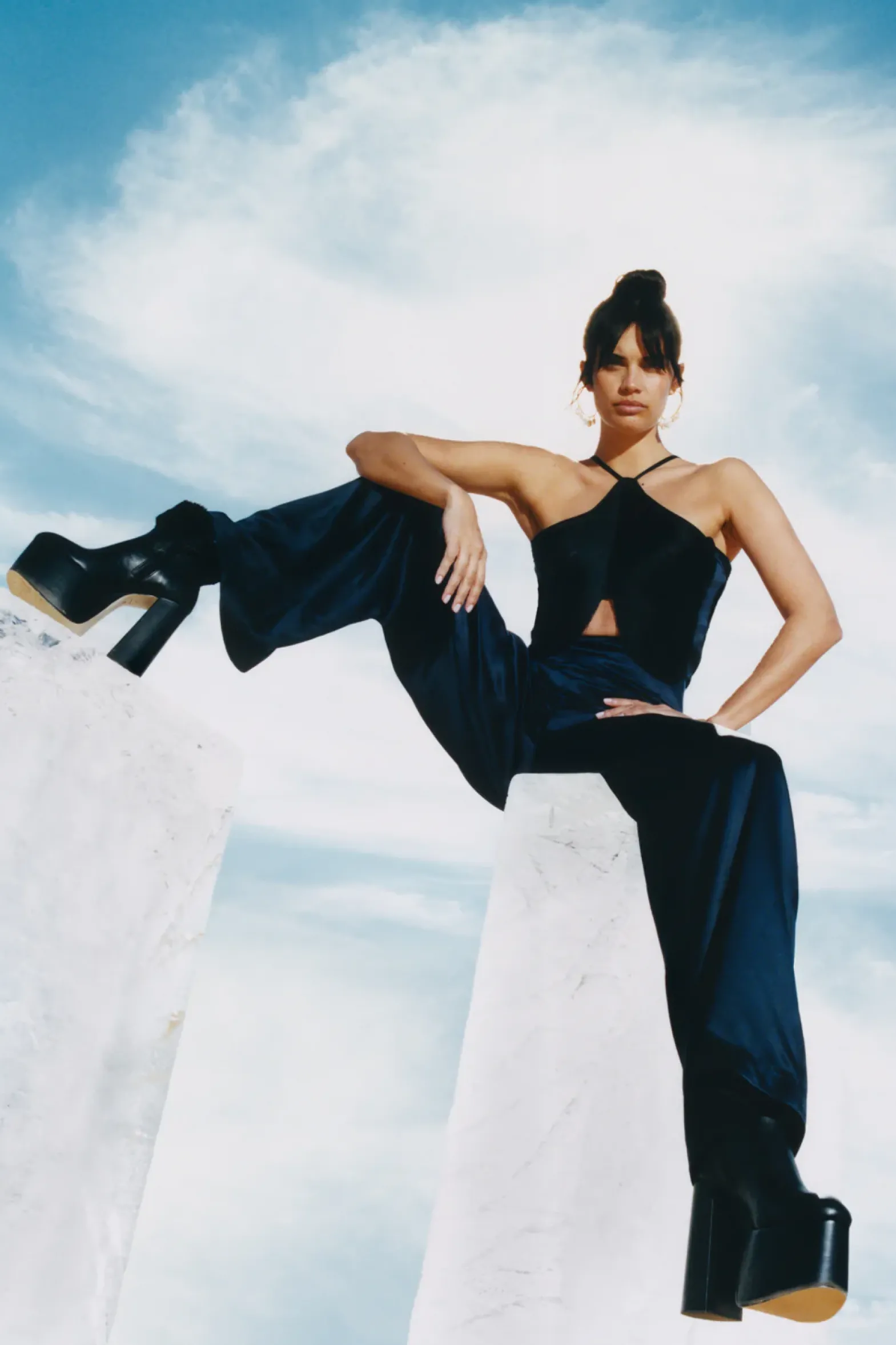 Bottoms>Cult Gaia TASHA PANT - Midnight