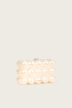 Mini Bags|Clutches>Cult Gaia THE BUBBLE CLUTCH - Ivory