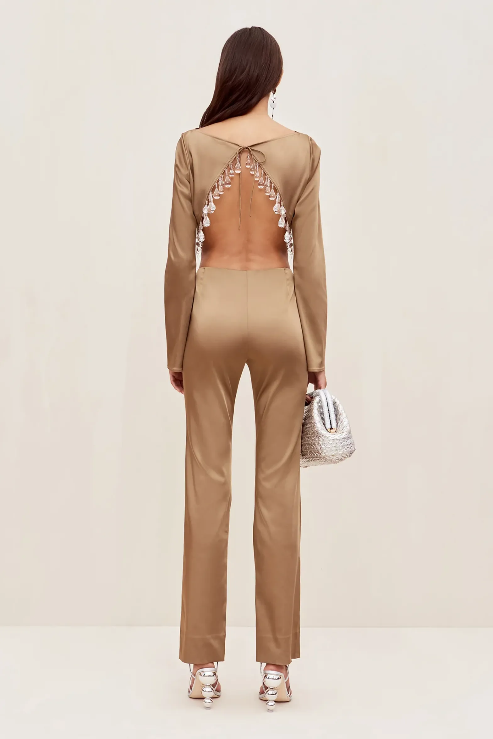 Bottoms>Cult Gaia VILLIE PANT - Affogato