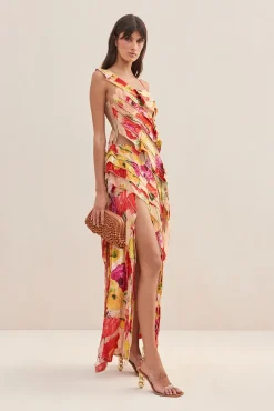 Gowns>Cult Gaia WHITNEY GOWN - Painted Floral