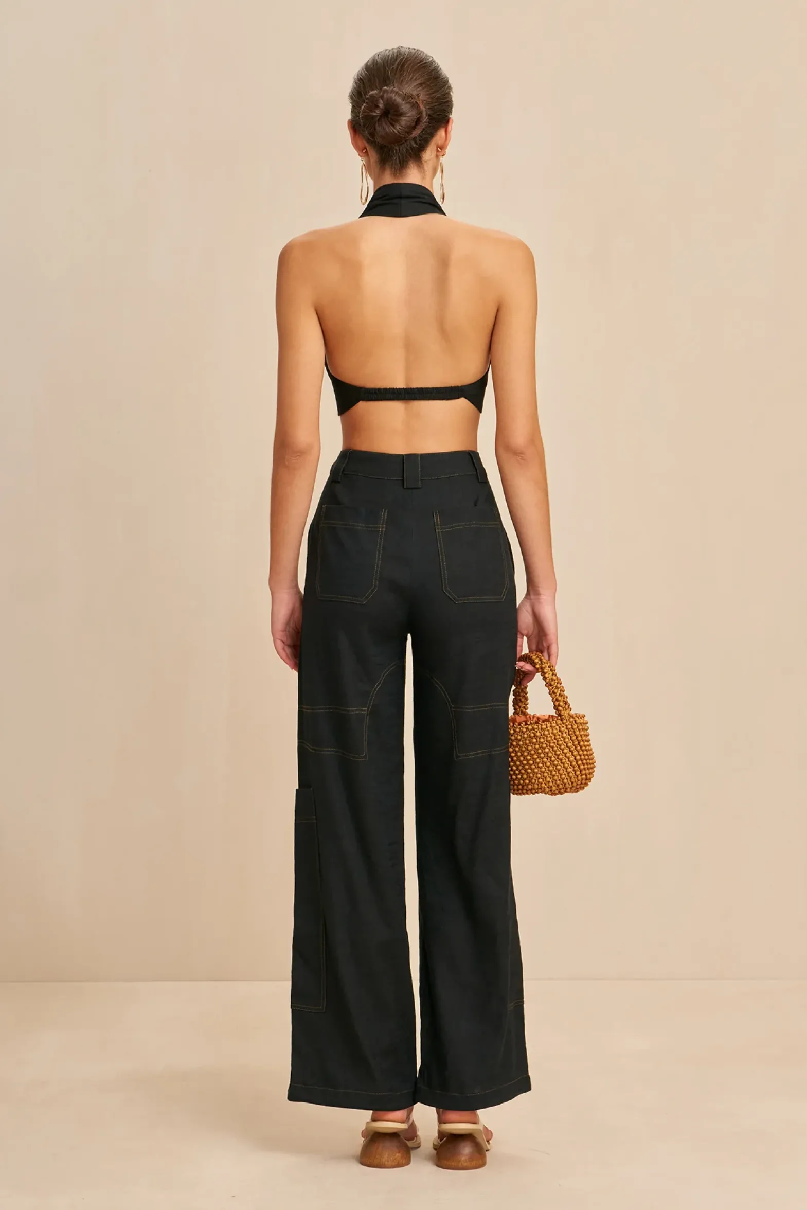 Sets|Bottoms>Cult Gaia WYNN PANT - Black