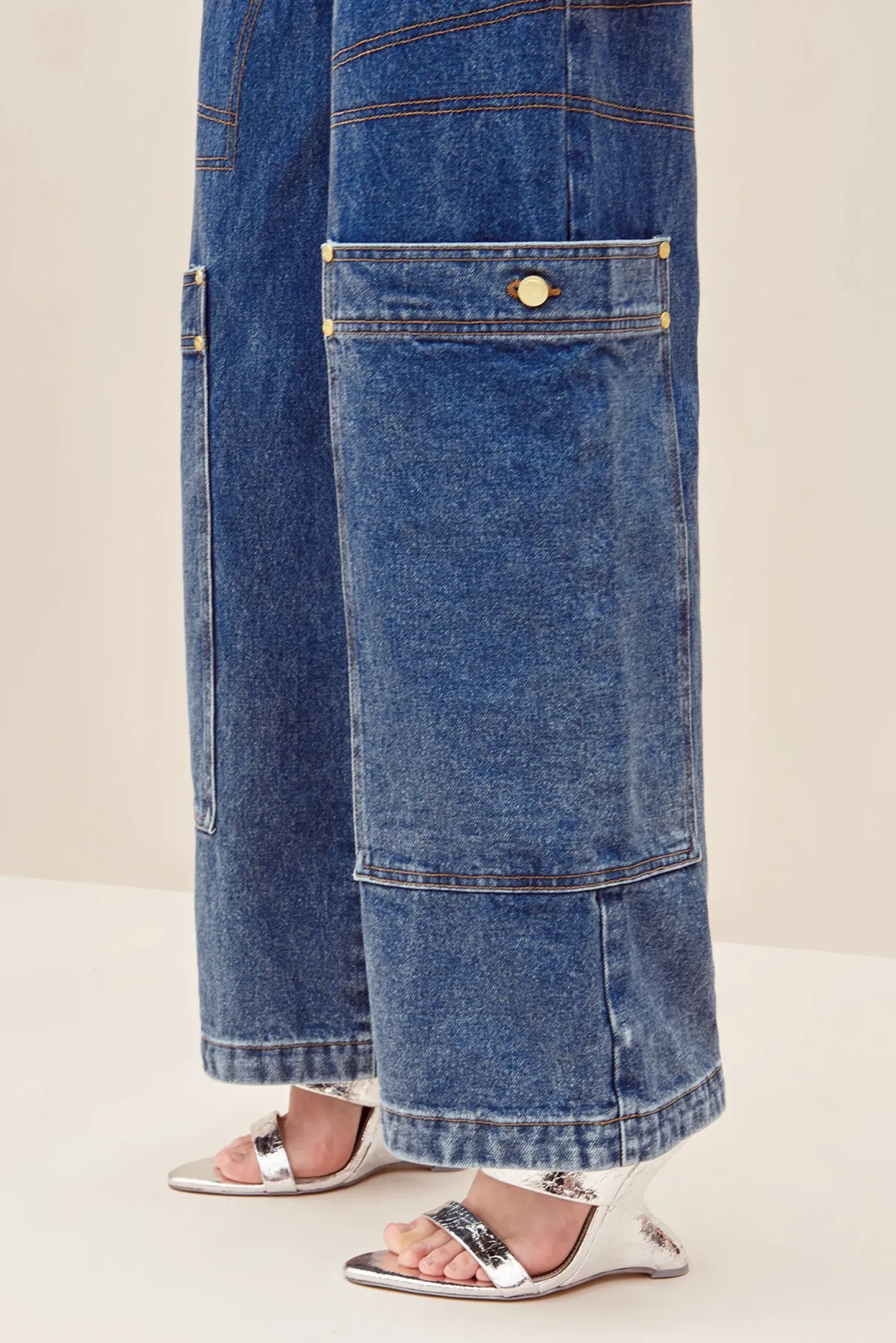 Bottoms>Cult Gaia WYNN PANT - Indigo