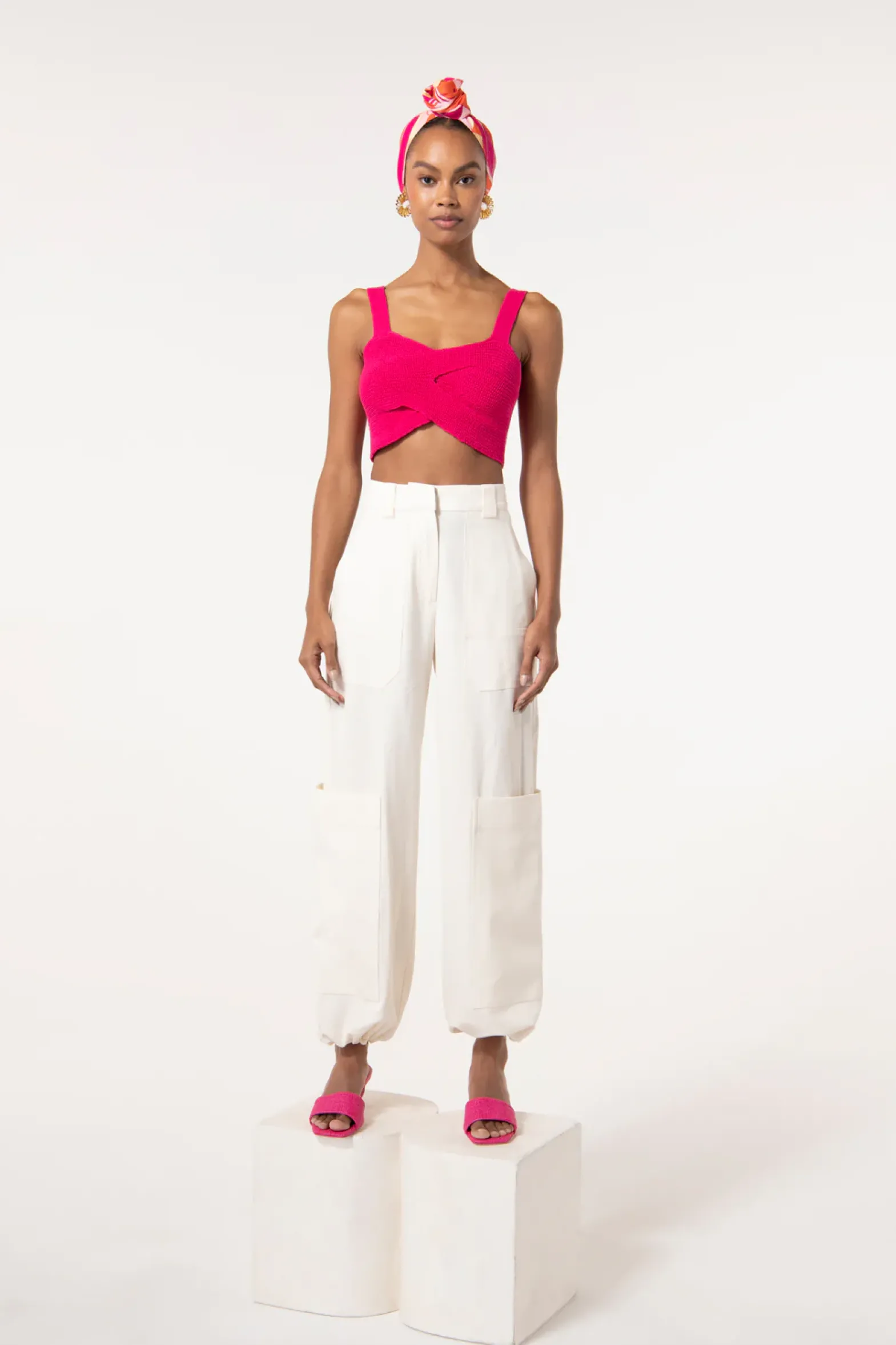 Bottoms>Cult Gaia WYNN PANT - Off White