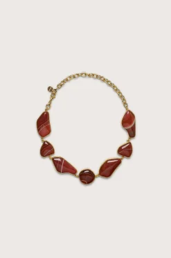 Necklaces|Jewelry>Cult Gaia YACHNE CHOKER - Amber