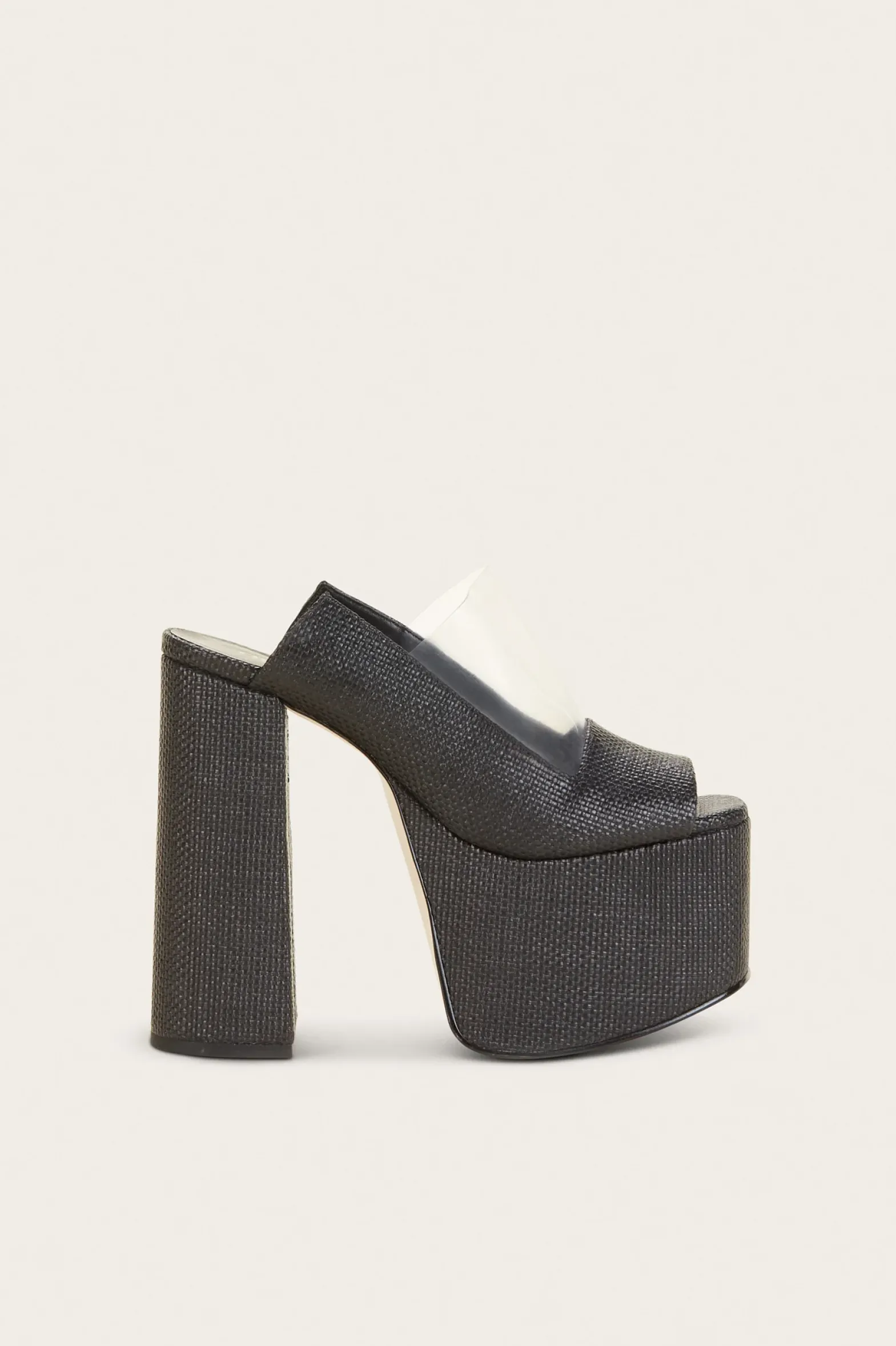 Evening|Platforms>Cult Gaia ZIGGY PLATFORM - Black Raffia